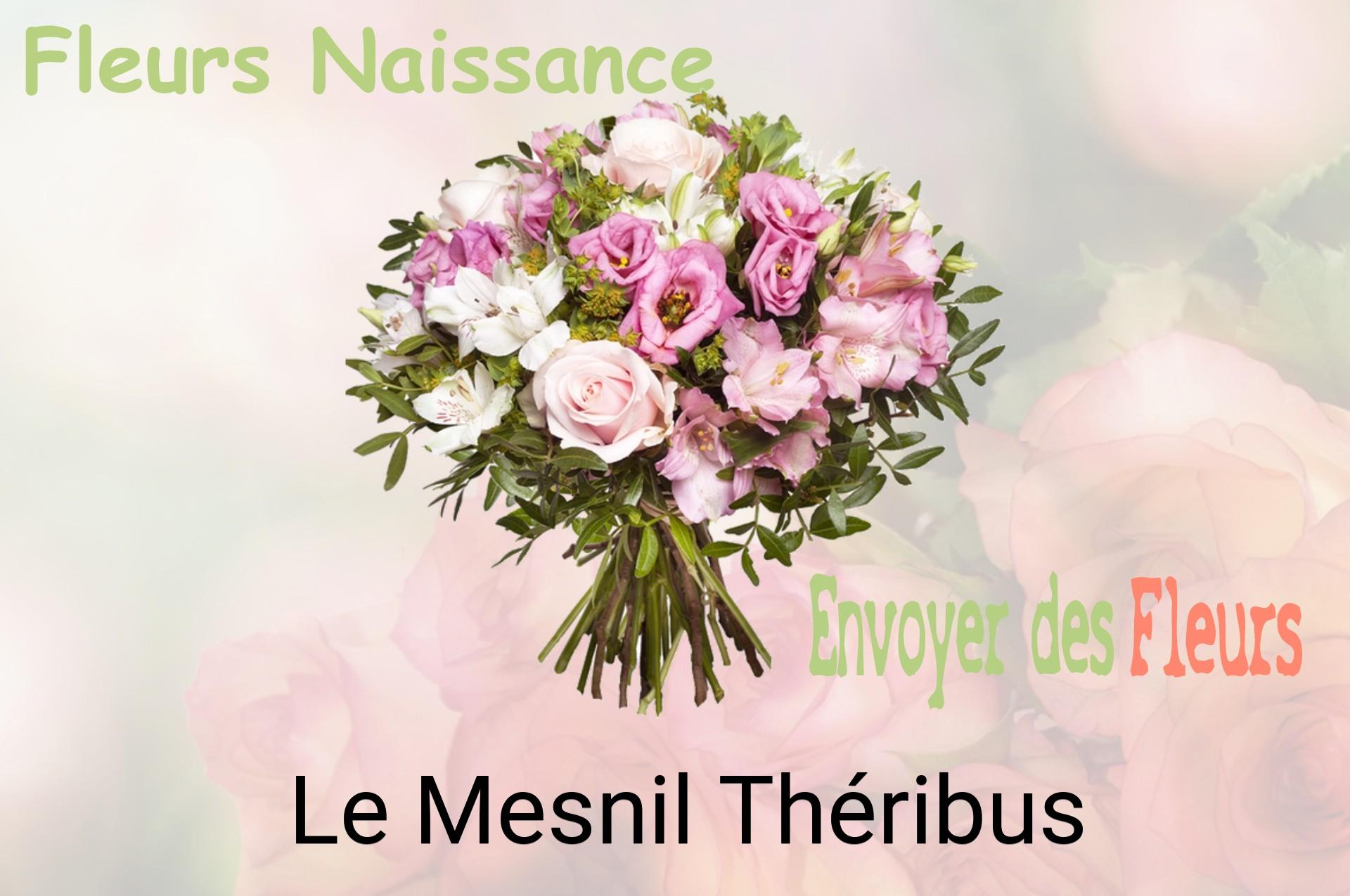 Bouquet de fleurs de naissance livré à Le Mesnil-Théribus